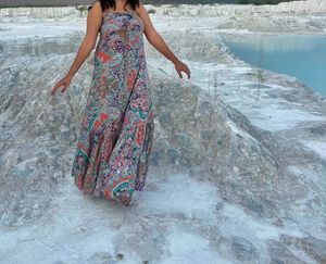 Bohemian Print Maxi Dress