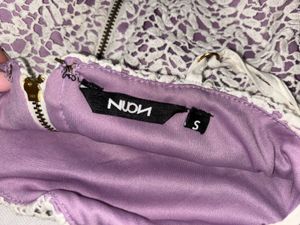 lavender purple crochet crop top
