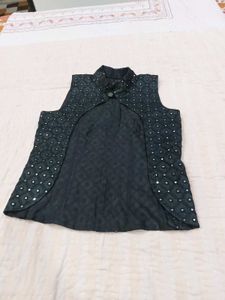 Embellished Nehru Jacket Style Top