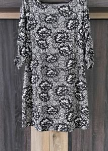 Gray Black Stylish Dress