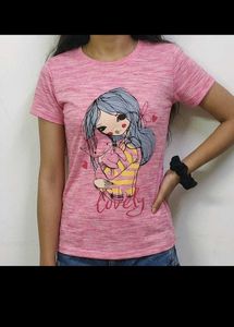 Cute Pink Graphic T-Shirt