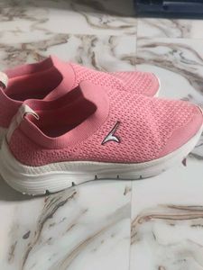 Comfortable Pink Slip-On Sneakers