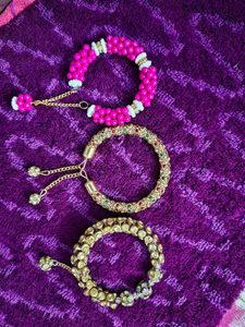 Set of 3 Beaded Beautiful bracelets