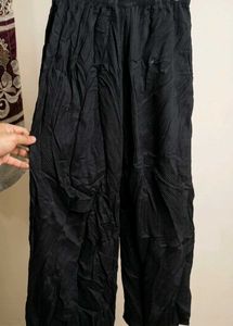 Pleated Black Palazzo Pants