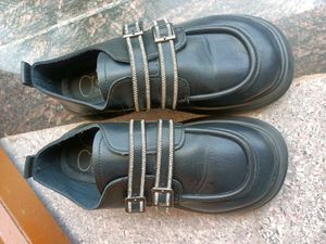 Buckle Platform Shoes