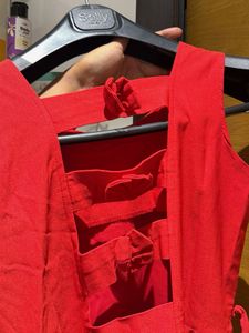 Chic Red A-Line Dress