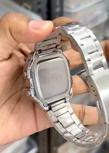 Casio Digital Watch - Silver Band