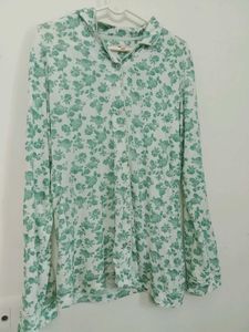 Cute Floral Print Pajama Top