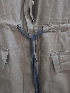 Olive Green Utility Casual Coat
