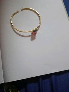 Anti turnish bracelet double colour stone