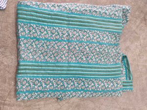 Teal Printed Kurta