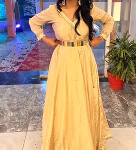 Party Wear Golden Gown