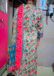 Elegant Printed Kurta Set with Dupatta