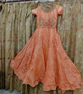 Beautiful Peach Ethnic Gown