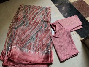 beautiful saree with blouse