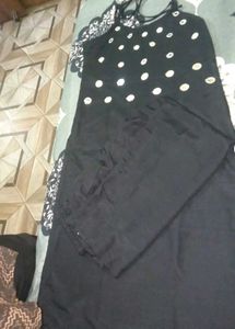 ✨🖤premium quality Mirror work kurta set with Pala