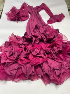 Stunning Ruffled Ethnic Gown
