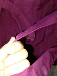 Beautiful Plum Dress with Ruffle Sleeves
