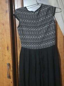 Black &amp; Grey Maxi Dress