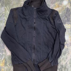 Navy Blue Zip-Up Jacket