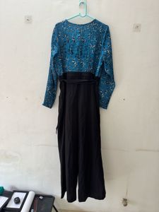 Chic Blue Floral Jumpsuit