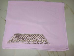 Elegant Pink Embroidered Hijab