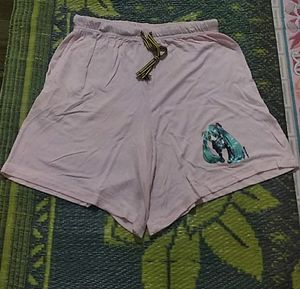 Light Pink Half Pant For Girls....