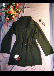 SHEIN LUNE Black Lightweight Trench Coat