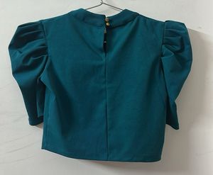 Puff Sleeve Crop Top