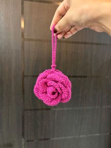 Handmade Crochet Flower coin pouch