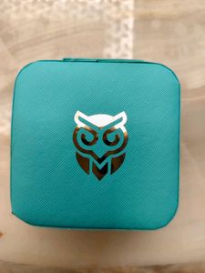Teal Owl Travel Jewelry Case