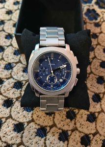 Fossil Blue Dial Chronograph Watch