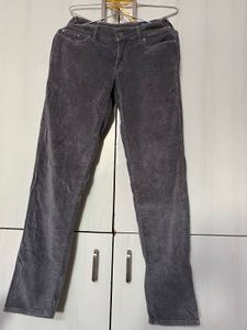 baddie Gray Corduroy Pants