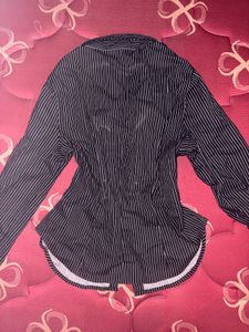 Classic Pinstripe Button-Up Shirt