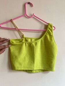 Lime Green Chain Top