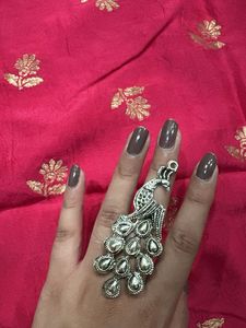 Peacock Design Statement Ring