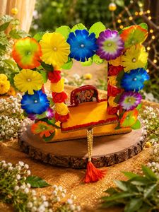 New wooden Decorative Jhula for Puja