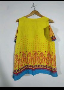 Rajasthani Prints Shoulder Cut Top