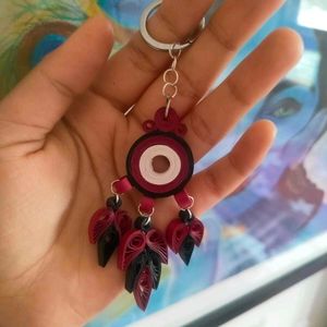 Quilling Dreamcatcher-Inspired Keychain