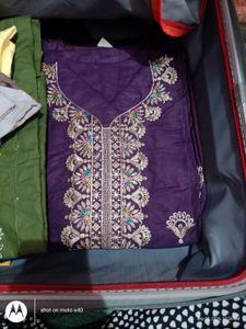 brand new full embroidery work kurties