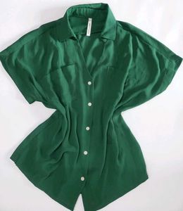 CLEARANCE SALE!!😝🥳 Chic Green Button-Down Shirt