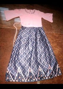 Elegant Pink &amp; Blue gown