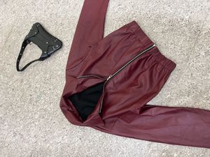 Maroon Faux Leather jacket
