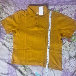 🔥 Stylish Solid Orange Shirt – Medium (M)