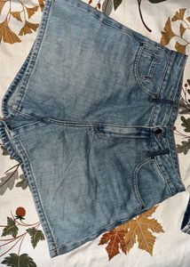 Light Wash Denim Shorts