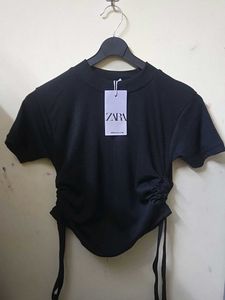Solid Black Fitted Top