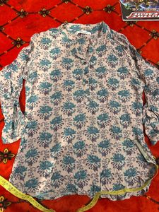 Floral Print Long Sleeve Tunic Top