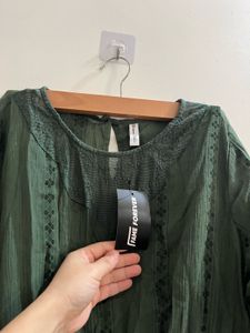 Fame forever by lifestyle green dress. Size L. kne