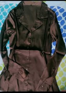 Satin Wrap co ord set
