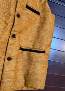 Men's Stylish Yellow Nehru Jacket